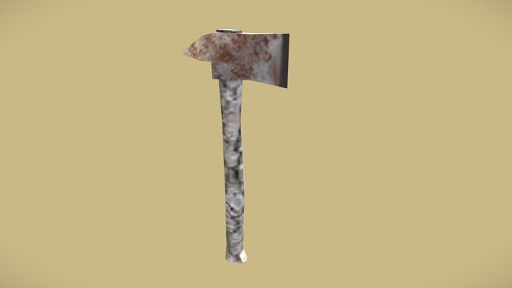 Low-Poly Ps1 Axe 3D Model