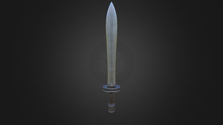 Hoplite Greek Sword 3D Model