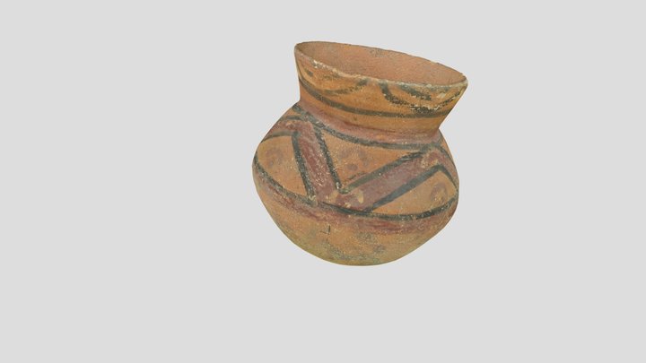 Tiahuanacoid Vase - TAU 005 3D Model