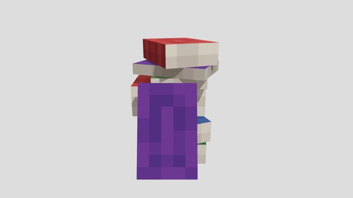 Stack of Small Books 3D Model