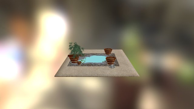 Koi Pond 3D Model