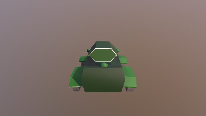 Tanque Personagem 3D Model