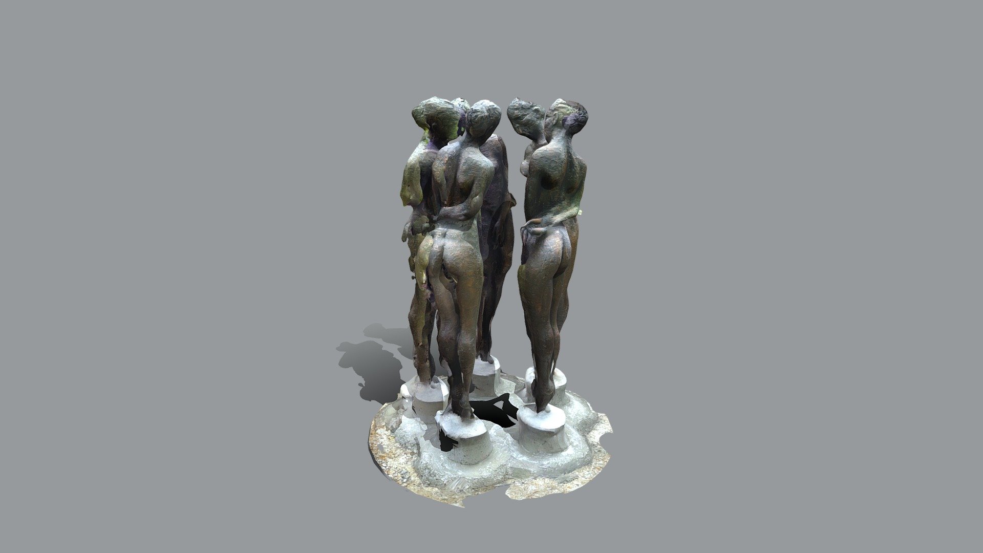 LiDAR scan of Anton Smit's "Reflect" statue Download Free 3D model by