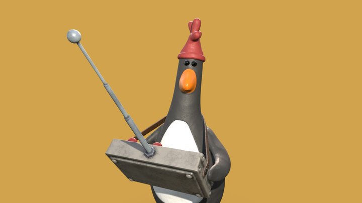 Wallace & Gromit penguin 3D Model