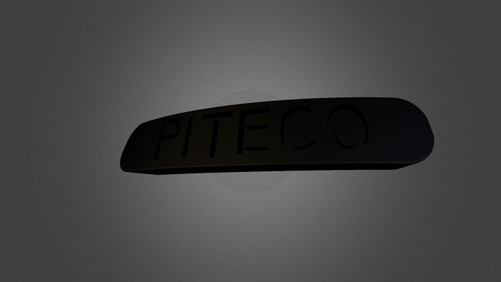 Steelseries Rival Name Plate with Text Piteco 3D Model