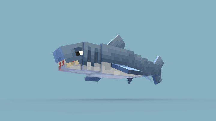[Minecraft] Shark 3D Model