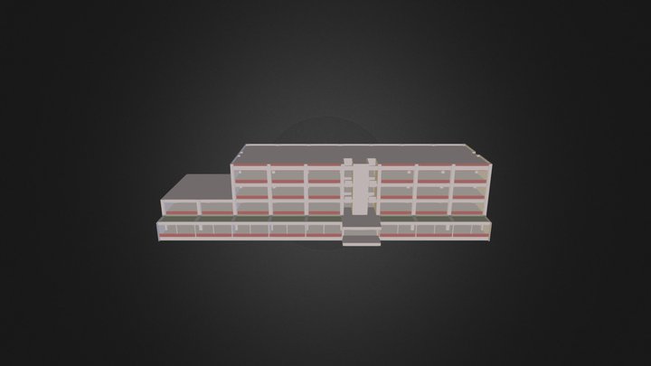 専門棟Ⅱ-1' 3D Model