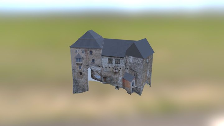 Bečov - hradní donjon 3D Model