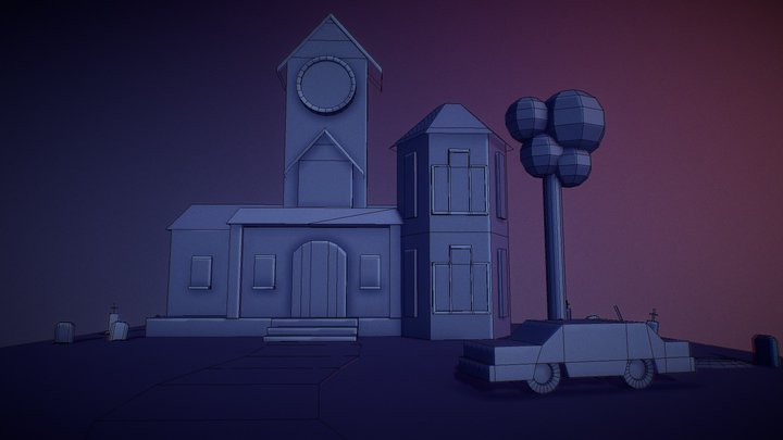 Haunted Mansion Project - Blocking Phase 3D Model