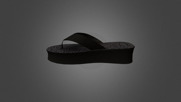 Chaos, Panic, & Disorder Flip Flop 3D Model