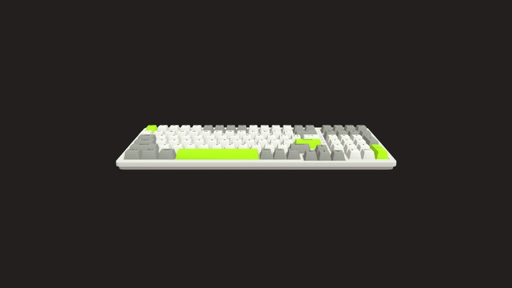 TKL Keyboard 3D Model
