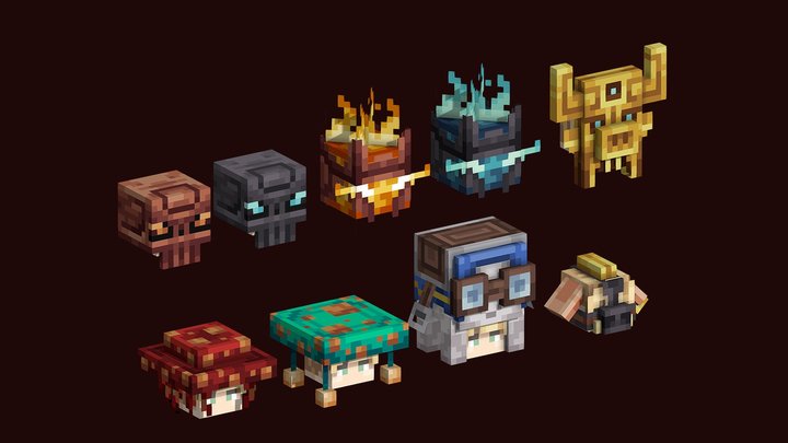 Nether Hats Pack 3D Model