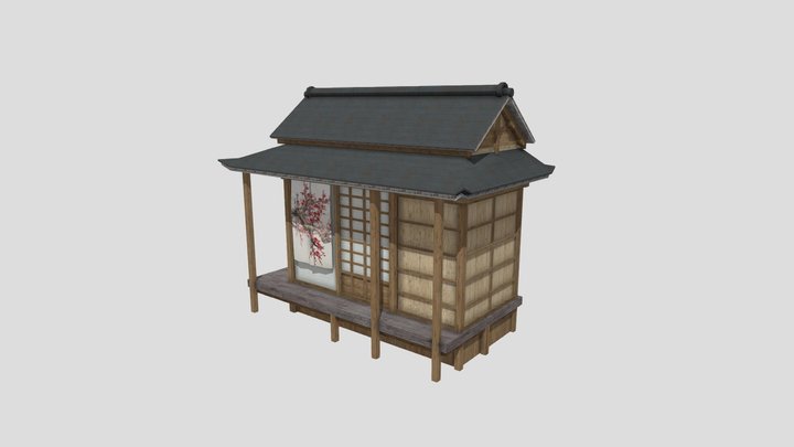 Big Japanese Tea House 3D Model