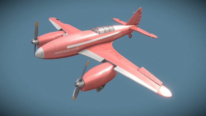De Havilland d.h.88 Comet 3D Model
