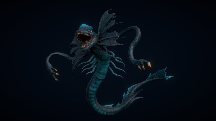 Sea Leviathan Boss 3D Model
