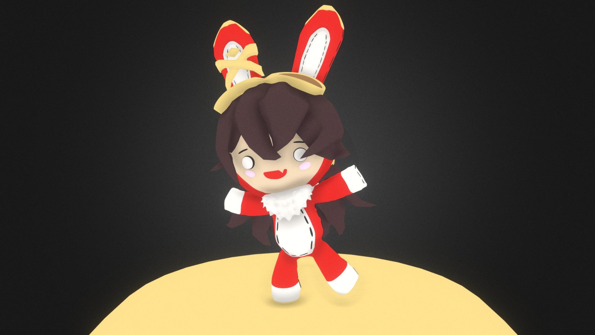 Baron Bunny Genshin Impact Fanart Download Free 3d Model By Dramera