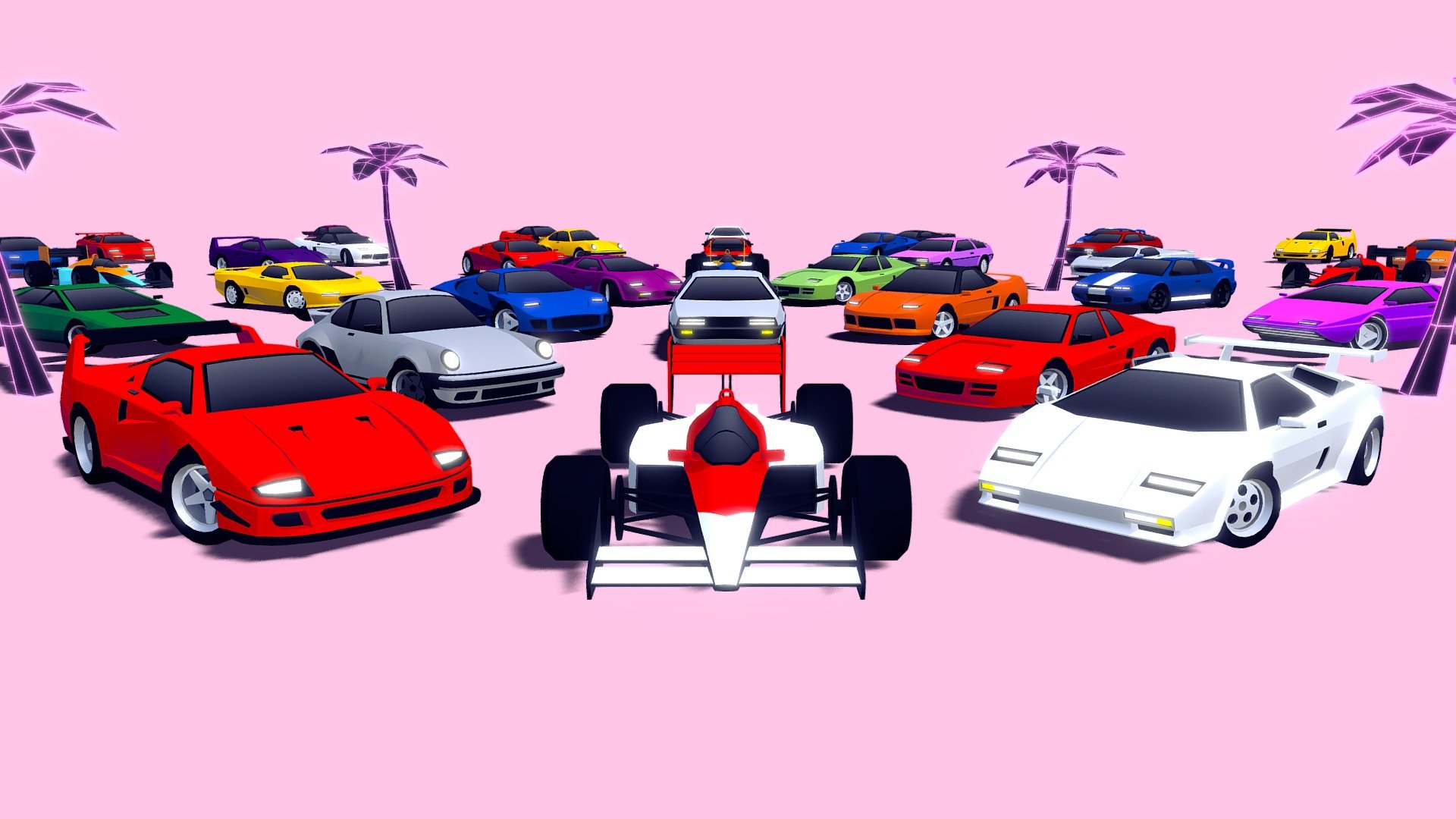 ARCADE: Retro Super Cars - Buy Royalty Free 3D model by Mena ...