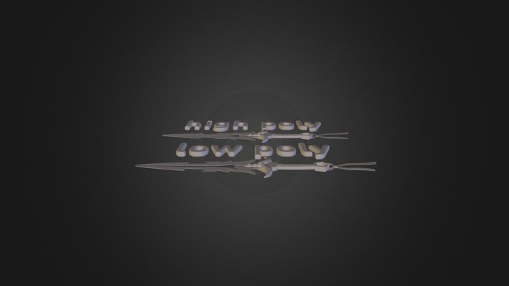 Daggers Low High 3D Model