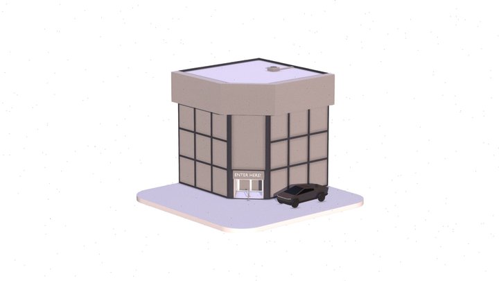 isometric building 3D Model