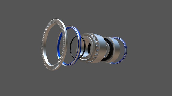 Ремкомплект ступицы SAF 3434301900 3D Model