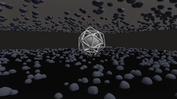 Asteroid Belt 3D Model