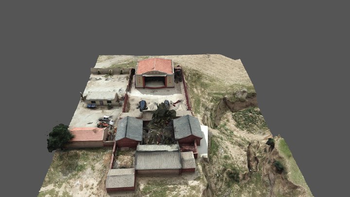 Shanxi Site 033 - Hongshui Temple, Fanshi County 3D Model