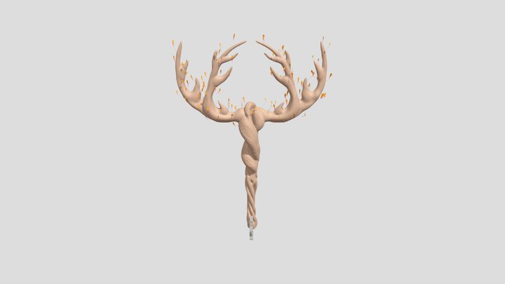 Antler Key 3D Model