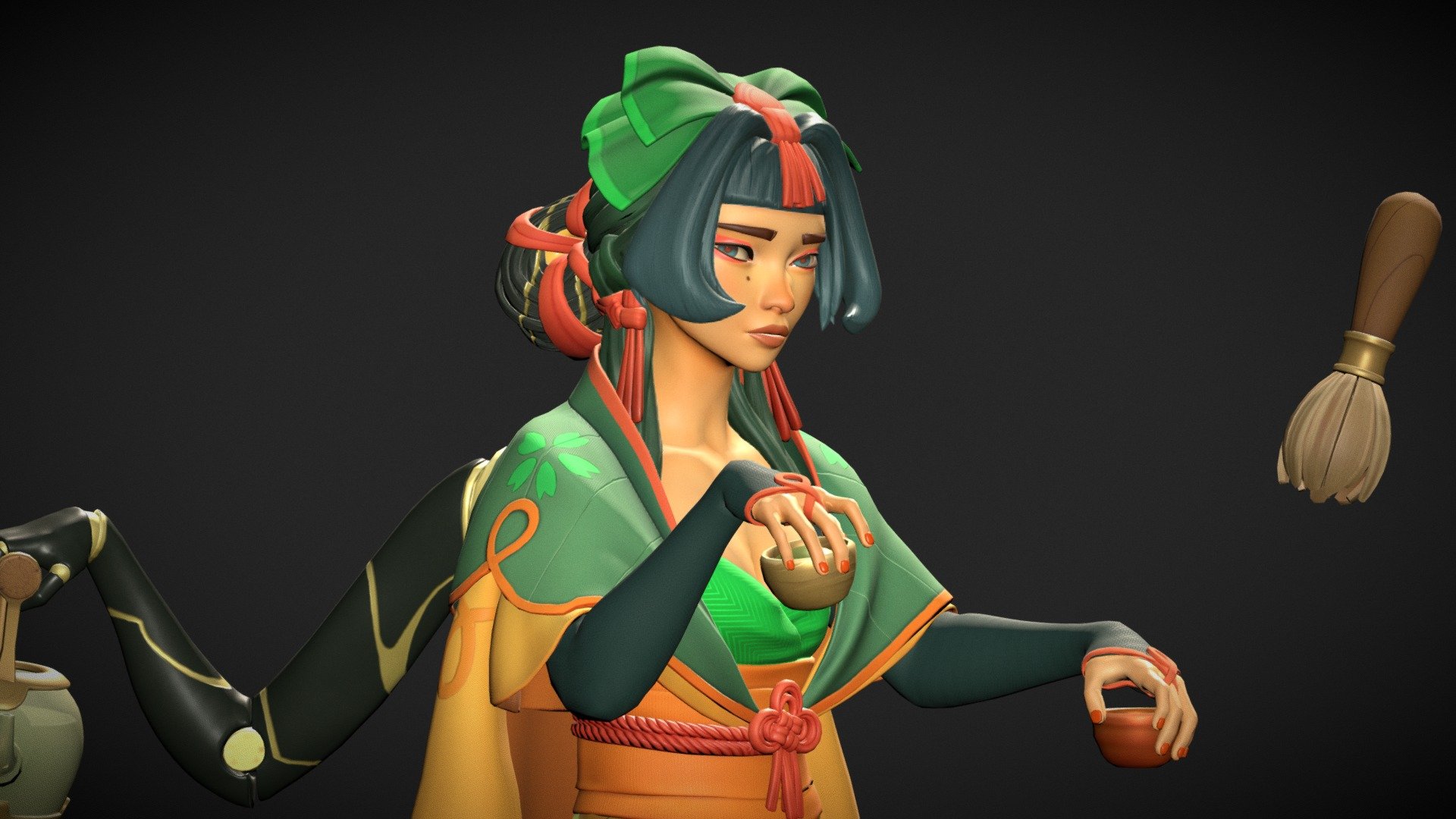 TeaMaster - 3D model by GrisJuliette [8c4b7d4] - Sketchfab