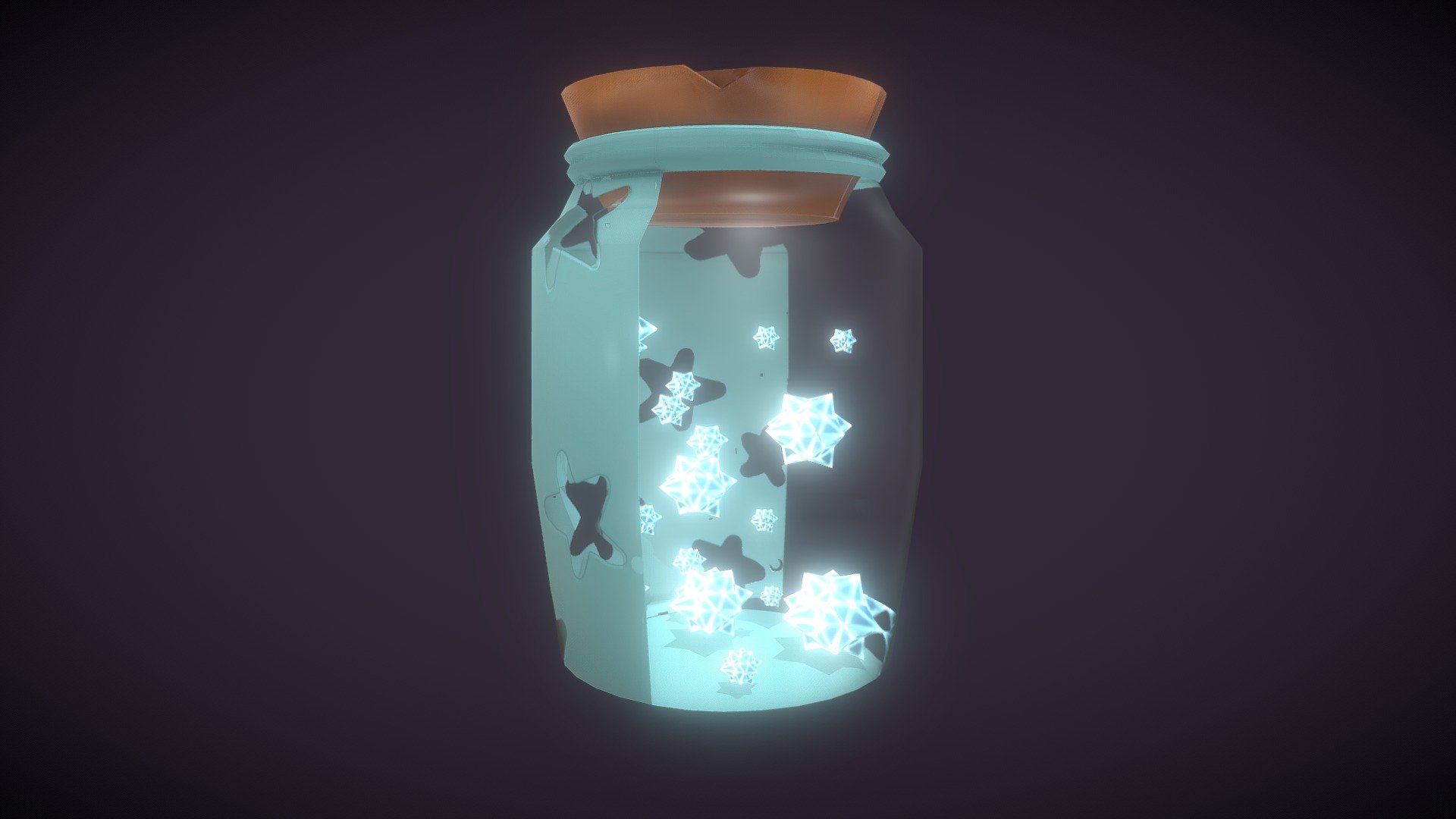 Frasco con estrellas