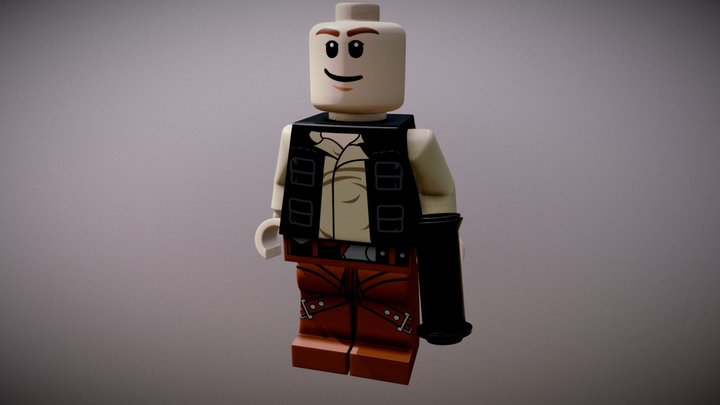 Bald Han Solo 3D Model