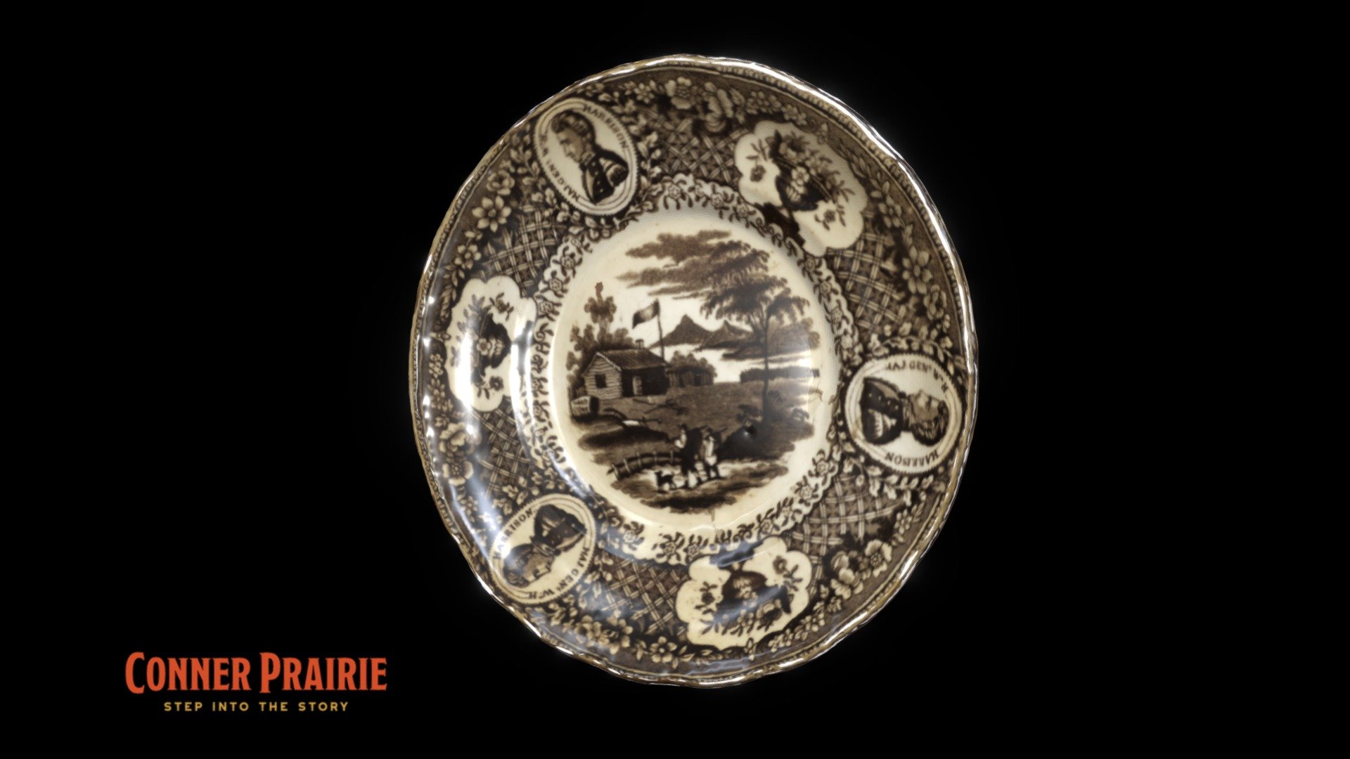 William Henry Harrison Campaign Saucer