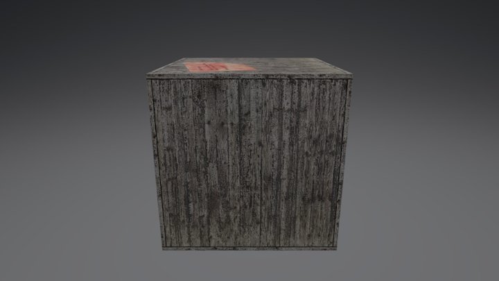 Wooden Crate 3D Model