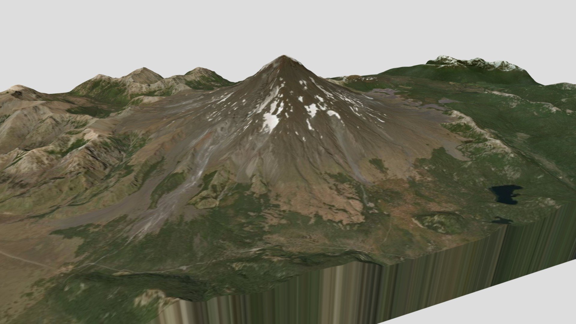 Volcan Lanin 3d