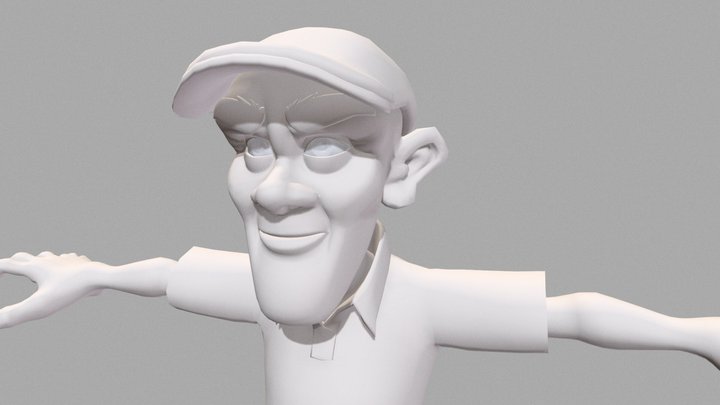 Pop n Possum - Oldman 3D Model