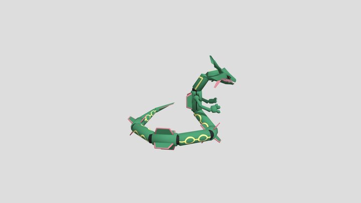 烈空坐 盤捲  待機動作 改 3D Model