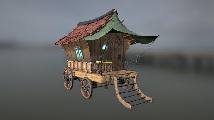 Traveler's Wagon 3D Model