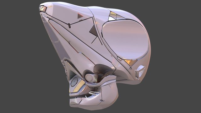 Game ready helmet 3D Model