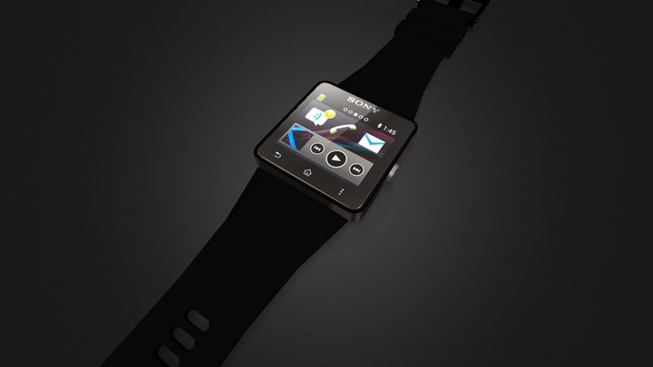 Sony Smartwatch 3D Model