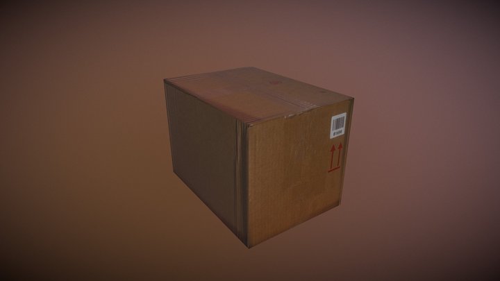 Cardboard Box 3D Model