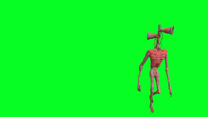 Horror skunx Siren Head with new texture 3D Model