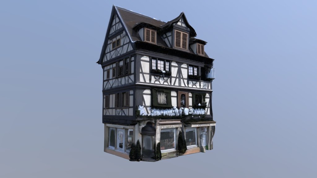 Half-timbered house sea container or modular