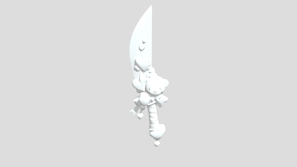 Sweet Low Poly Knife