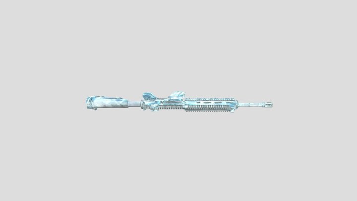 Pubg-mobile-m4-glacier 3D Model