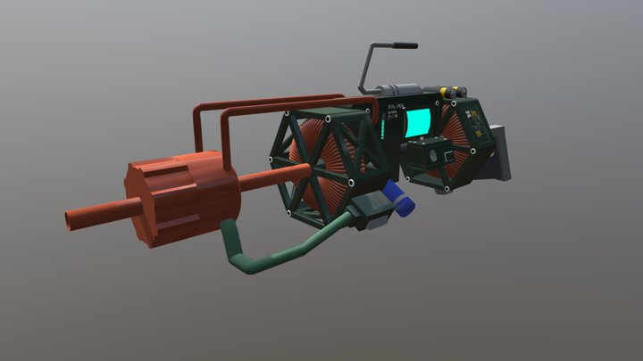 Gauss Gun 3D Model