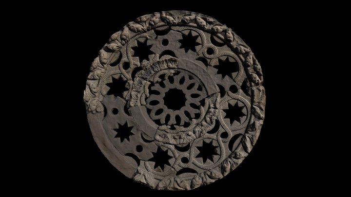 ROSETÓN DE LA FACHADA DEL PÓRTICO DE LA GLORIA 3D Model