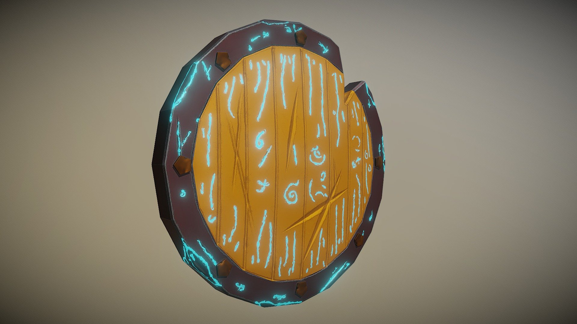Stylized Viking Shield.