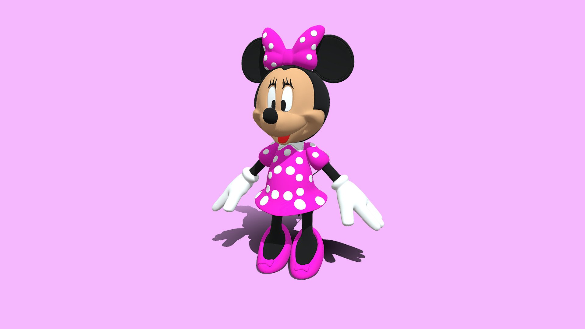 Minnie Mouse - 3D model by Vaidanshi [8c5b73e] - Sketchfab