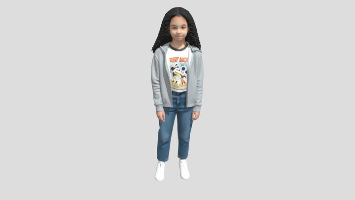 Casual Mickey Tee Look – Modèle 3D gratuit STL