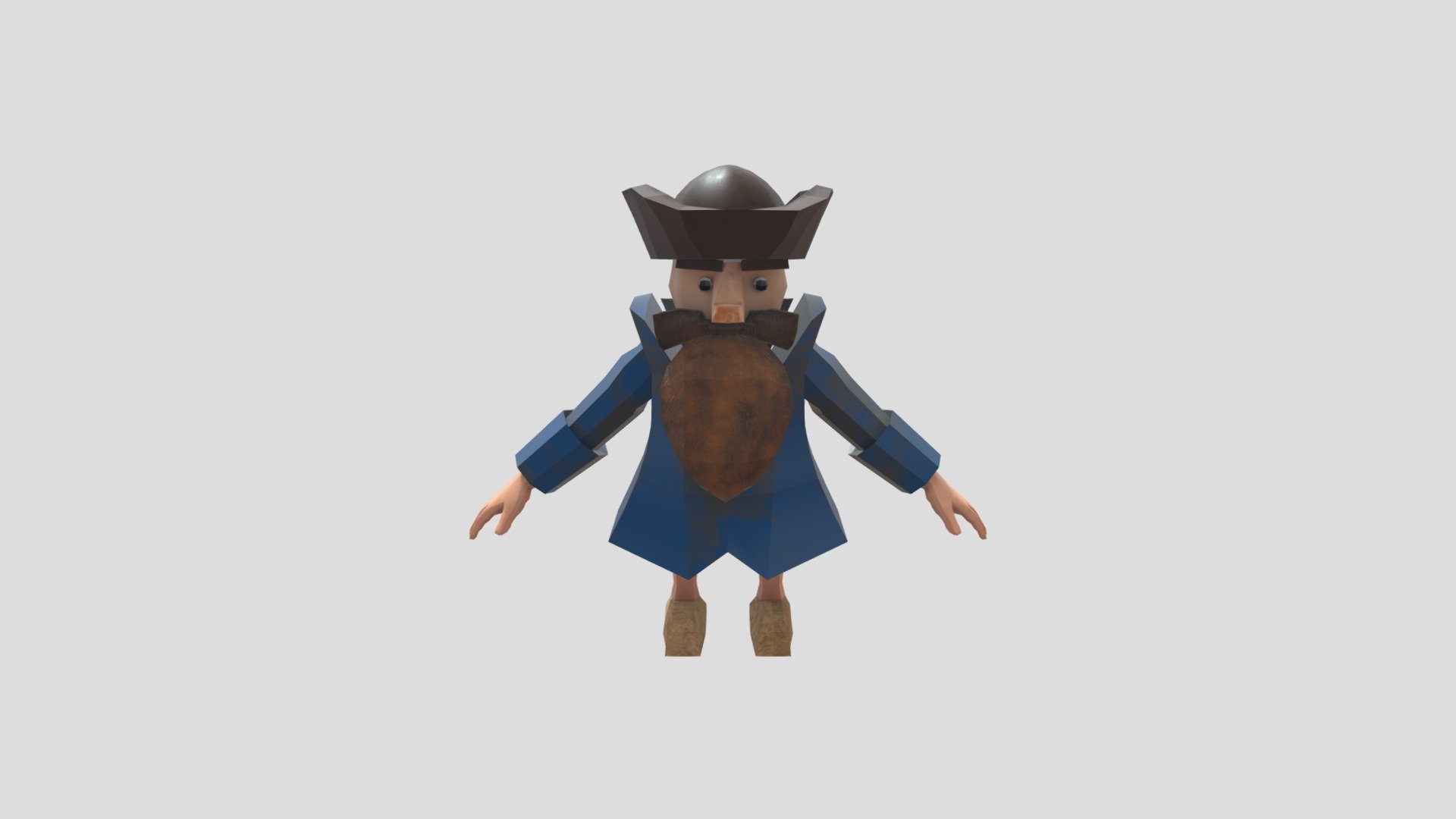 pirata low poly - 3D model by pesa (@p3s4) [8c5cc04] - Sketchfab