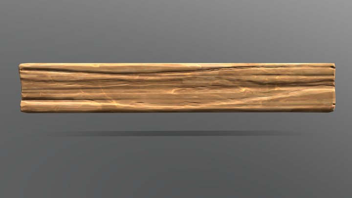 Stylized Wooden Plank - Free 3D Asset – Free 3D Model STL